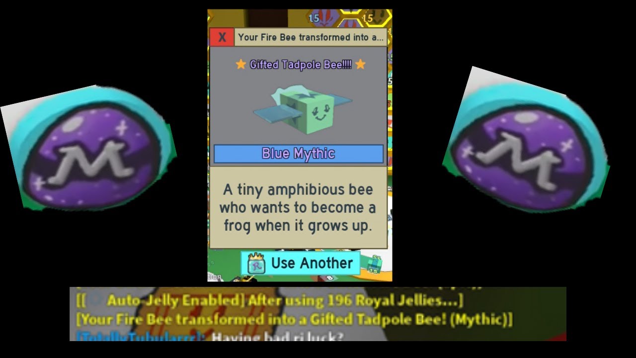 Getting a gifted tadpole bee from royal jelly! YouTube