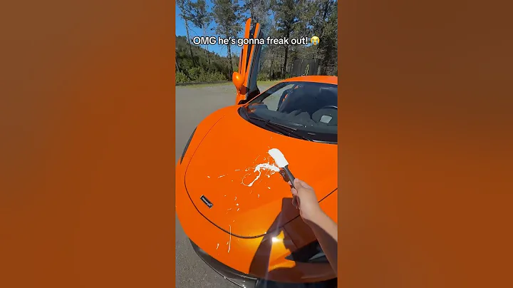 I CAN'T BELIVE SHE PUT THIS ON MY CAR!! #shorts