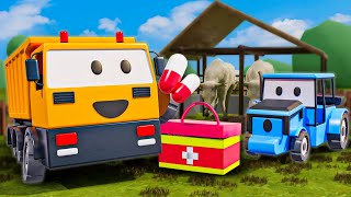 Old Macdonald Had a Farm 🚜🐮 + MORE Kids Songs & Nursery Rhymes | Construction Vehicles Rescue Team 🚑