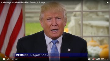 President Trump - One step forward, two steps back