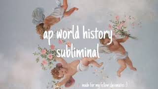 ₊˚✧ ap world history subliminal (bundle)₊˚✧