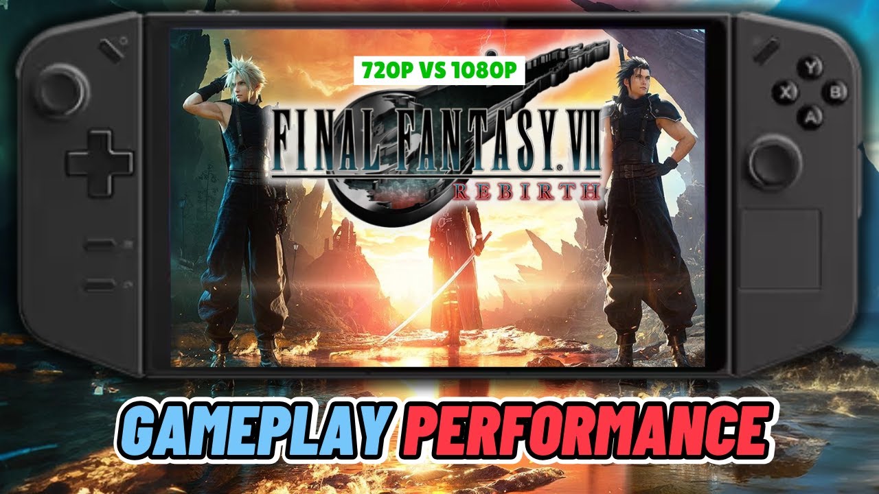 FINAL FANTASY 7 REBIRTH ON LEGION GO Z1E | 720p VS 1080p | ~40 FPS