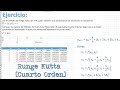 RK4 - Método Runge Kutta [cuarto orden] | Ecuaciones Diferenciales | Soluciones numéricas