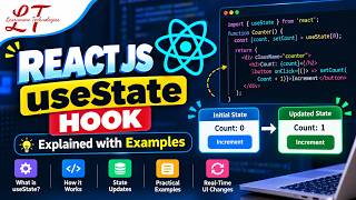 Information React useState Hook Explained with Examples | React JS Tutorial | LearnMore Technologies News