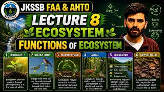 Functions of Ecosystem For All JKSSB Exams FAA AHTO #ahto #faa