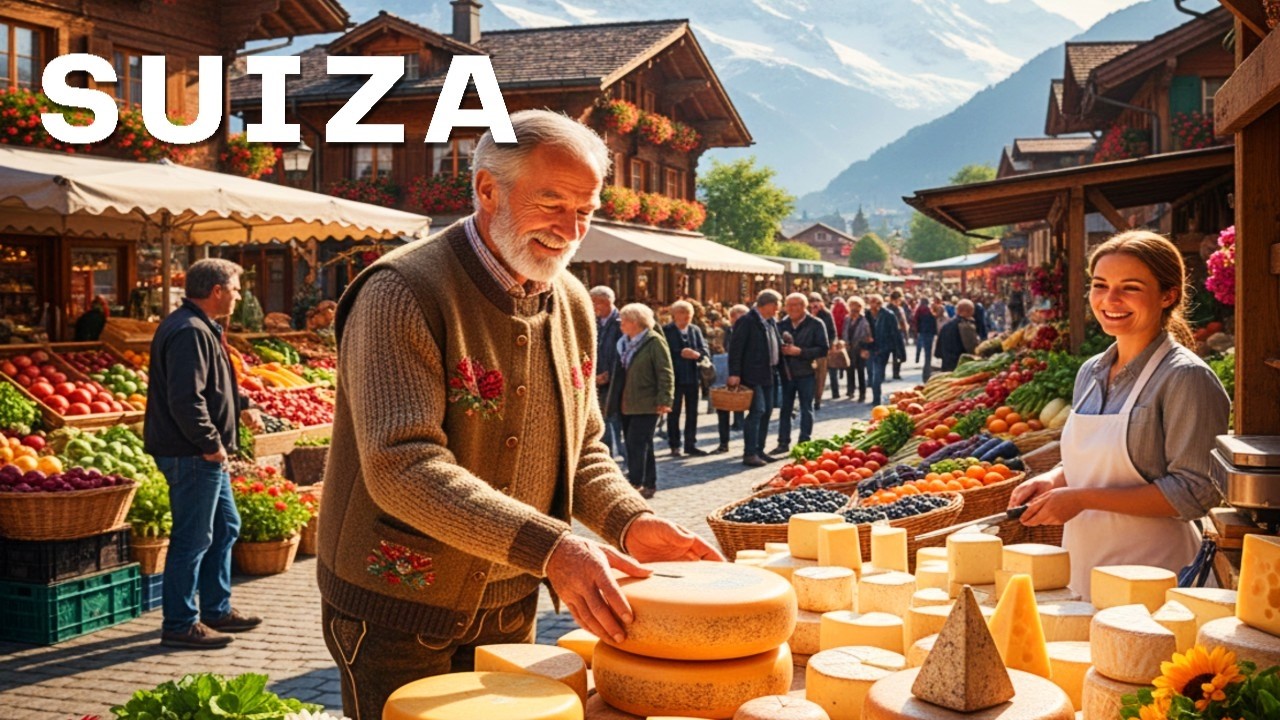 MERCADOS TRADICIONALES EN SUIZA - 4K