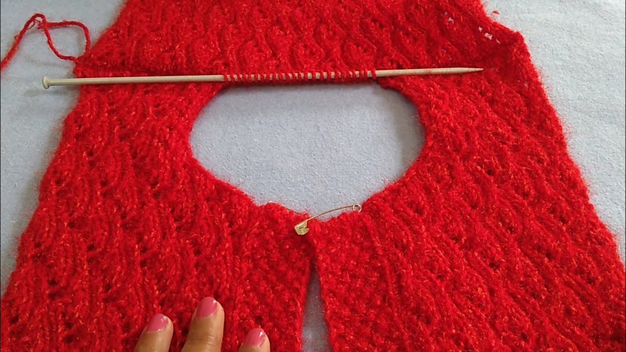 Knitting Round Neck of Cardigan YouTube