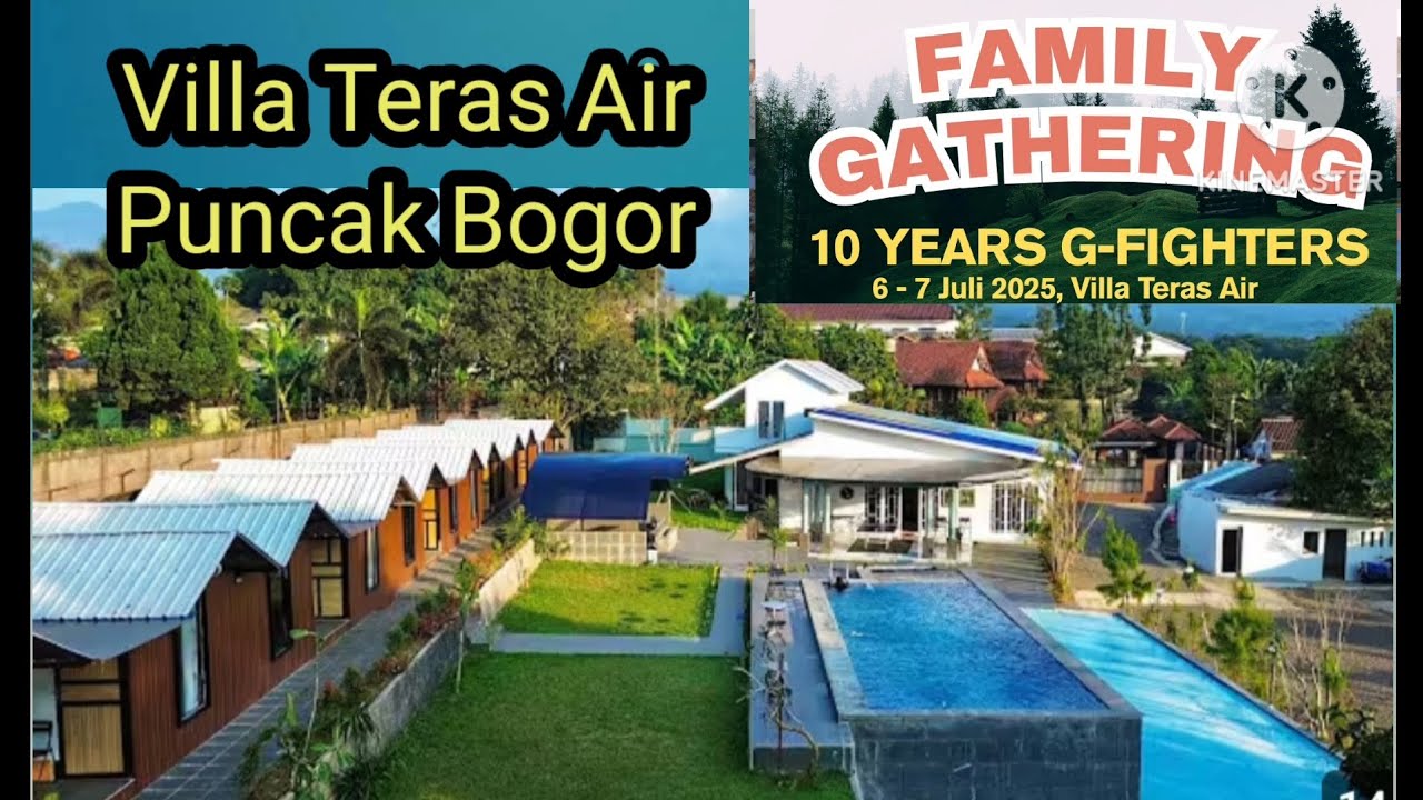 Villa teras air Puncak Bogor | Special Famget Gfighter Taekwondo