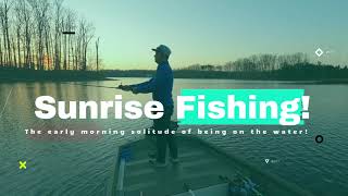 Bass fishing at Sunrise