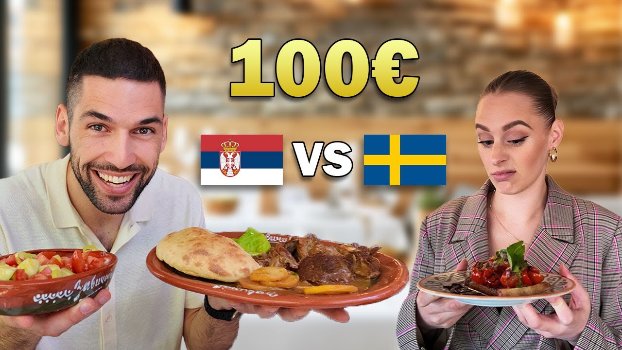 Koliko dobijemo za 100 evra? Srbija vs Švedska restoran test! 🍽️