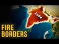 War-Style Fire Map Animations border Using GEOlayers in After Effects