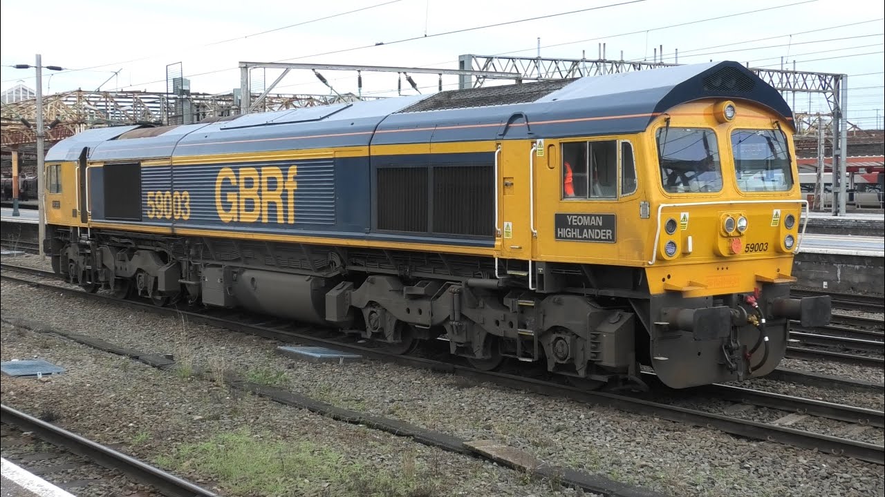 Fantastic busy Lunchtime Rush at Crewe Station Rare GBRF 59003 Freight/Passenger/Steam 26/11/25 WCML