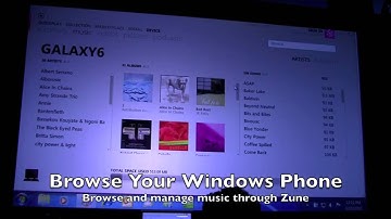 Zune integration on Windows Phone 7 Series
