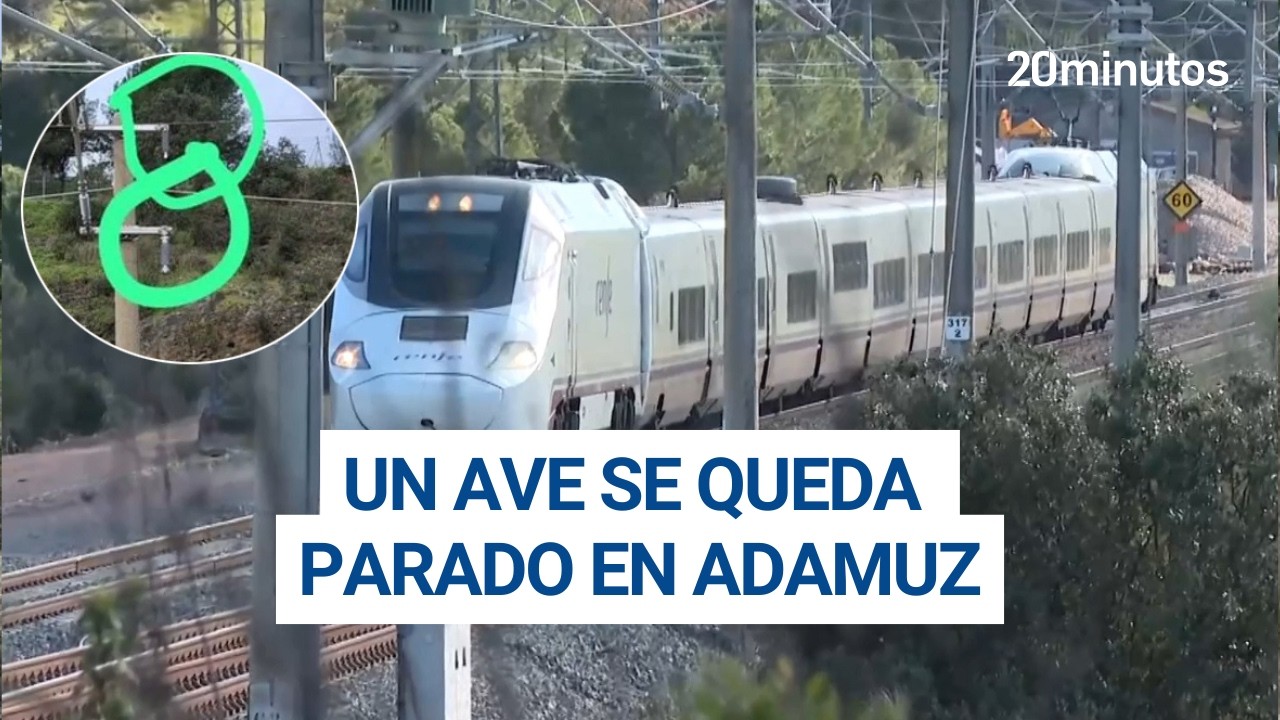 Un AVE Madrid-Sevilla se queda PARADO 10 MINUTOS en ADAMUZ