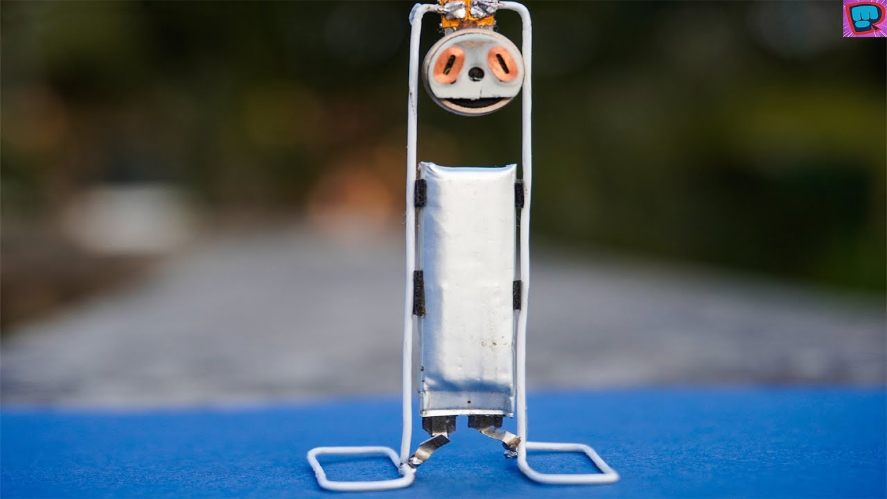 How DC Motor works: Cell phone vibration motor inside