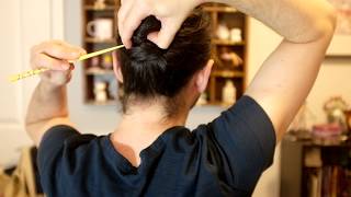 How to put your hair up in a bun with a chopstick