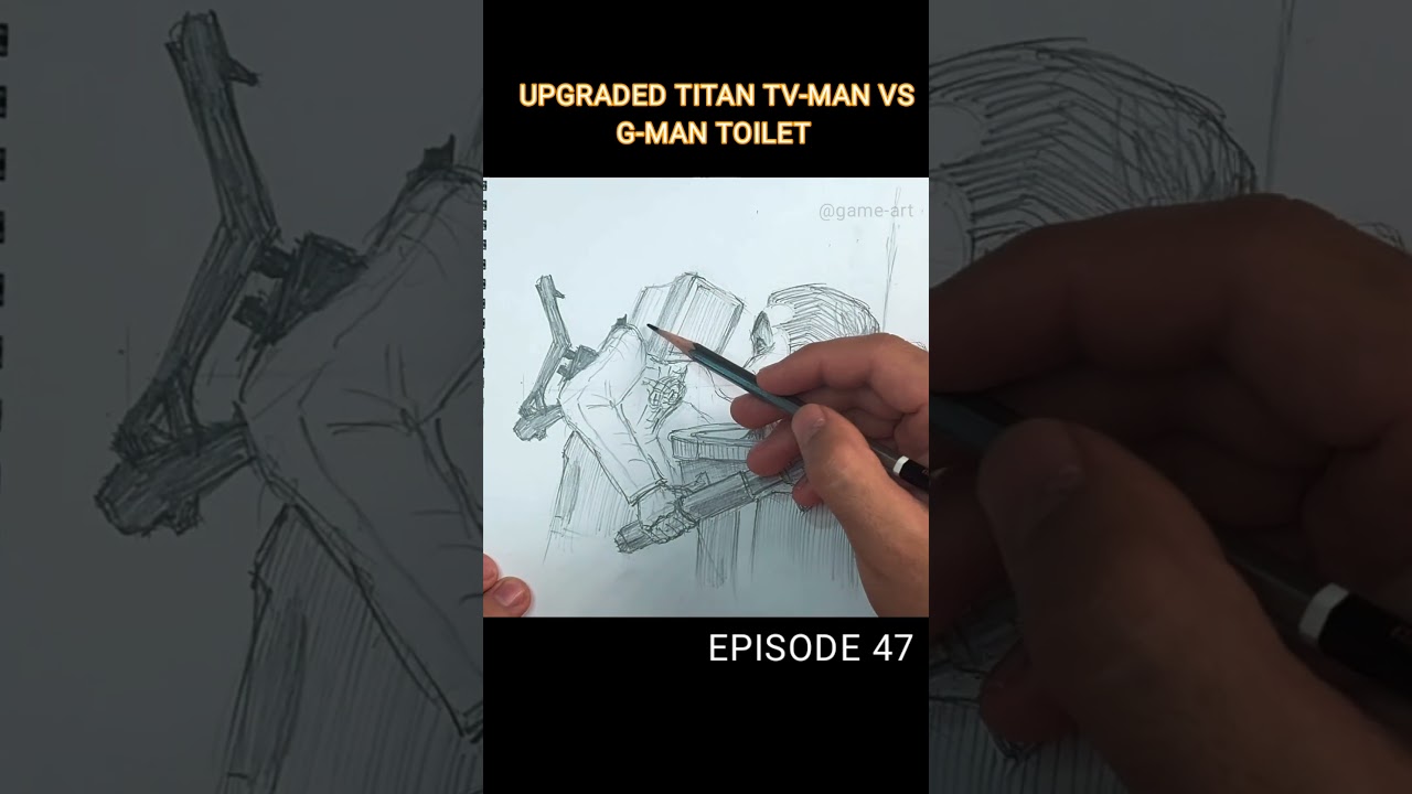 Skibidi Toilet 57 How to draw Upgraded G-man 😱 