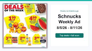 Schnucks Weekly Ad (8/5/26 - 8/11/26) Best Deals