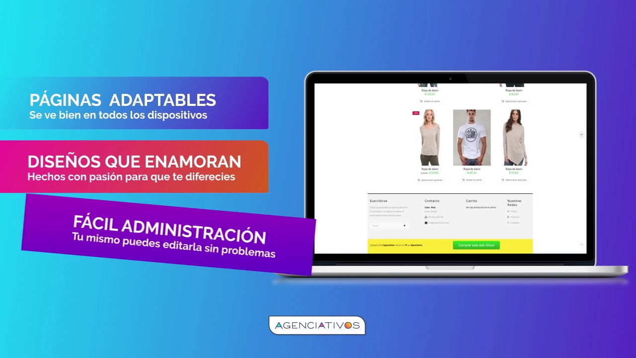 Tiendas virtuales Agenciativos 🙂 - YouTube