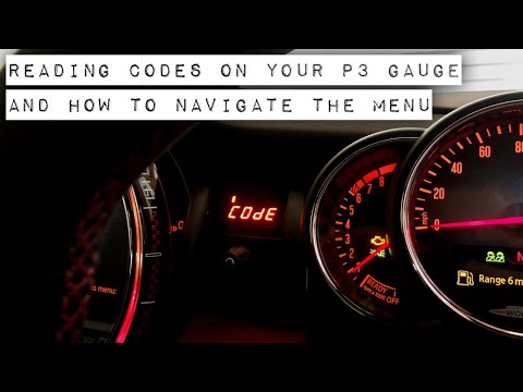 Mini F56 P3 Gauge How to read engine management codes and navigating the menu User Guide