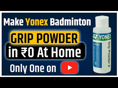 How to make badminton grip powder in ₹0 at Home || Real Truth about badminton  grip powder || - YouTube
