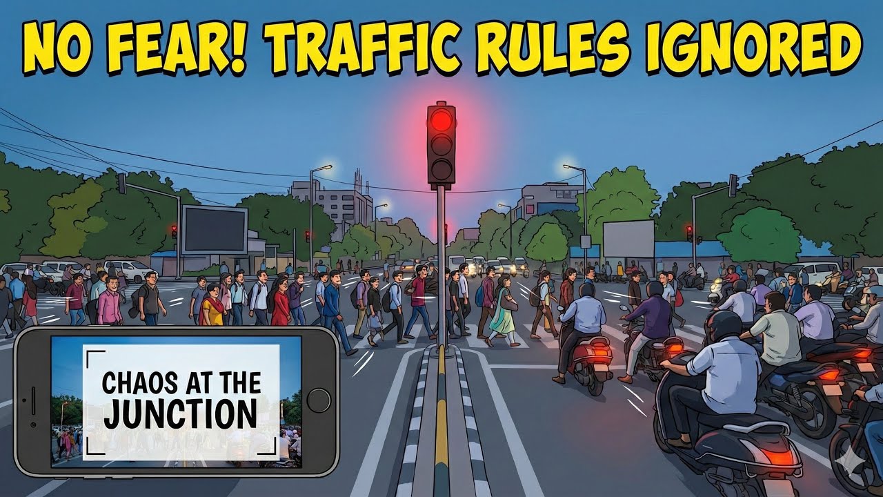 DLF Dilshad Extension से GTB Hospital तक: Zero Traffic Discipline! 😳