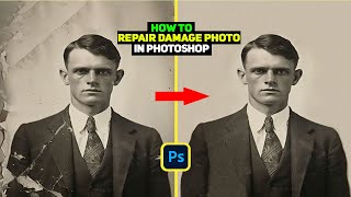 How to repair damage photo in photoshop 2024