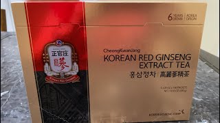 Korean Red Ginseng Extract Tea & Its Health Benefits.