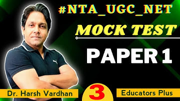 UGC NET Paper 1 Mock Test Series 2021 Mock Test 3