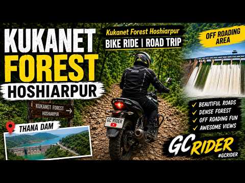 Kukanet Forest Hoshiarpur Bike Ride | Road Trip | OFF ROADING AREA | Thana Dam | GC Rider #gcrider by GC Rider