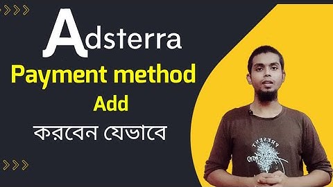 How To Add Payment Method in Adsterra | Adsterra Payment Method Setup