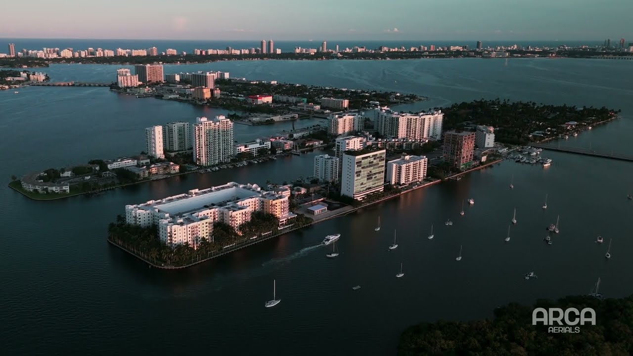 North Bay Village Drone Footage 4K