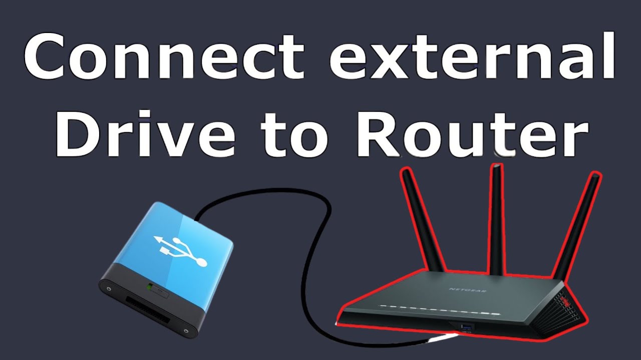 How to connect an external drive to the USB port of your router (Easy ...