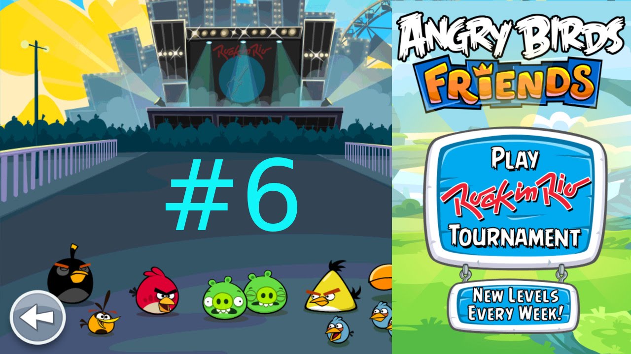 Angry Birds Weekly Tournament Rock in Rio Week 174 LEVEL 6 3 Sterne Top 10 14. - 21. September