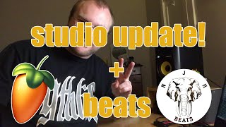 NEW STUDIO WHO DIS?? | Making a dark Hip Hop Beat in my new studio with Serato Sample & FL Studio