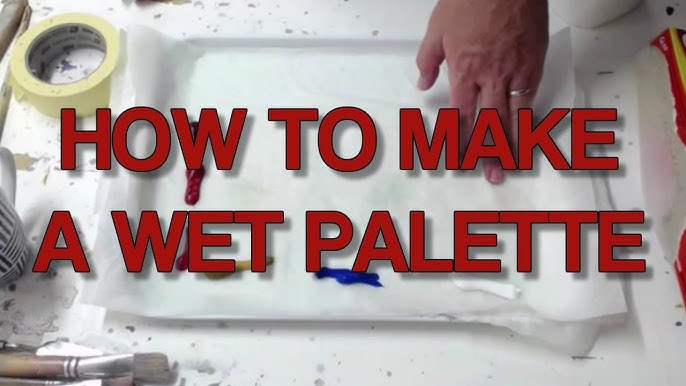 DIY Wet Pallet for painting #painting #DIY #miniature