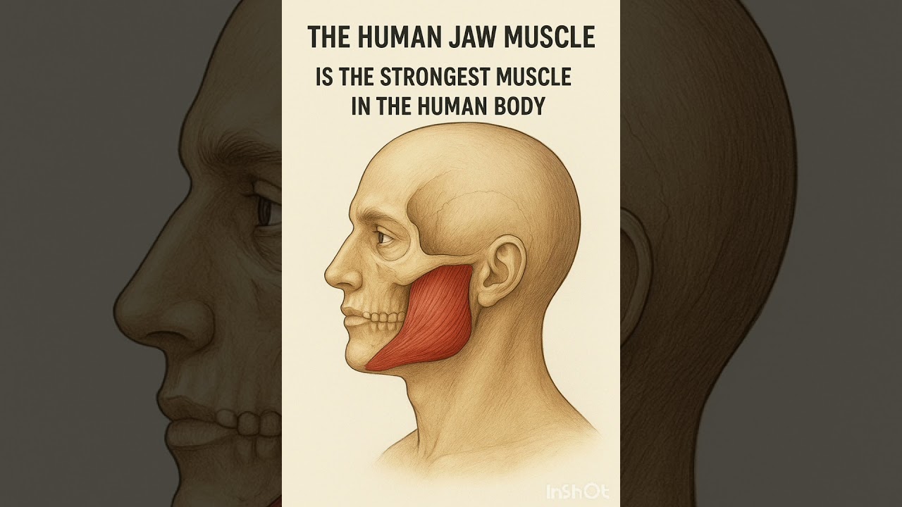 💪 The Human Jaw Muscle — The Strongest Muscle in the Human Body!