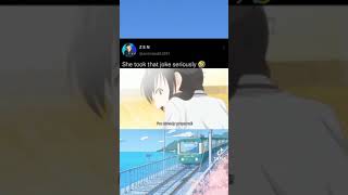 she took that joke seriously