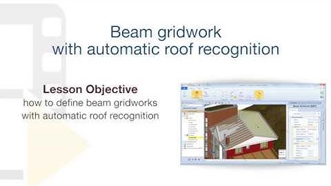 Edificius Tutorial - Beam Gridworks with automatic roof recognition - ACCA software