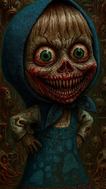 part 4 - monster version of masha and the bear characters #shorts #scary #monster