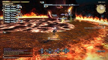 FFXIV ARR: The Bowl of Embers (Hard) - Ifrit Primal Battle - (White Mage gameplay)