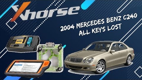 2004 Mercedes Benz C240 All Lost Keys Using VVDI Prog, EZS Adapter and Key Tool Plus