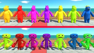 Rainbow Friends Blue 7 Colors vs Jumbo Josh 7 Colors - ARBS