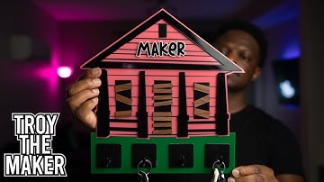 Wall Key Holder | Laser Cut | Glowforge