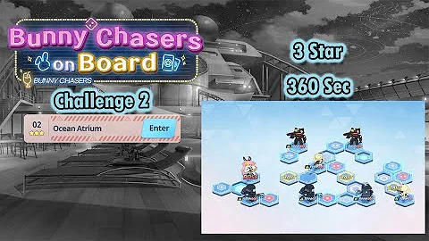 Blue Archive Global - Bunny Chaser Challenge 2 (3 Star, 5 Turn & 360 Sec Clear)