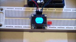 OLED SSD1306 I2C screen demo