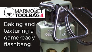 Marmoset Toolbag 4 Beginners Tutorial - Baking & Texturing a game ready Flashbang! by ChamferZone 96,740 views 3 years ago 31 minutes