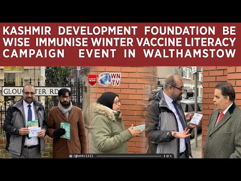 Kashmir Development Foundation B wise Immunise winter vaccine literacy Campaign event in Walthamstow