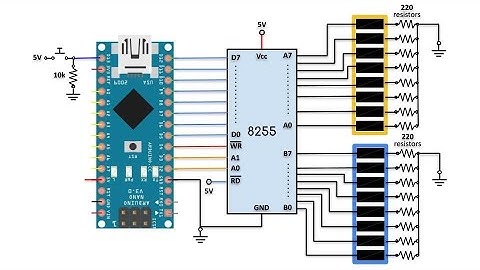 Programming 8255 PPI using Arduino Nano