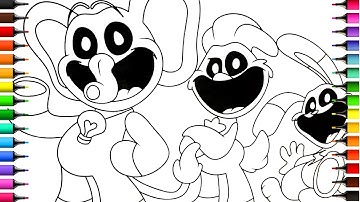 Smiling Critters New Coloring Pages / Coloring Poppy Playtime Chapter 3 / NCS Music